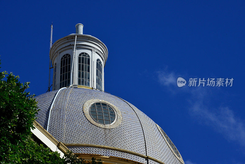 巴西，萨尔瓦多，巴伊亚，Sebastiao Basilica dome